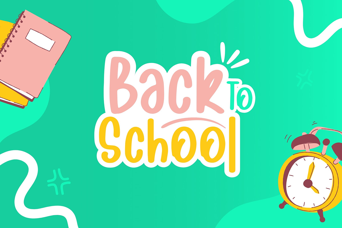Cute Swile – Fresh & Cheerful Font, a Handwritten Font by socutefont (Photo 4 of 10)