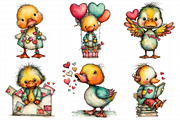 Cute Baby Duck Valentine Clip-art, an Illustration by Daily.Designs (Thumbnail 5 of 8)