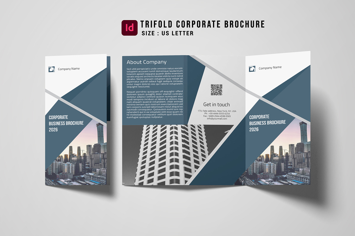 Corporate Trifold Brochure, a Brochure Template by Template Shop (Photo 1 of 5)