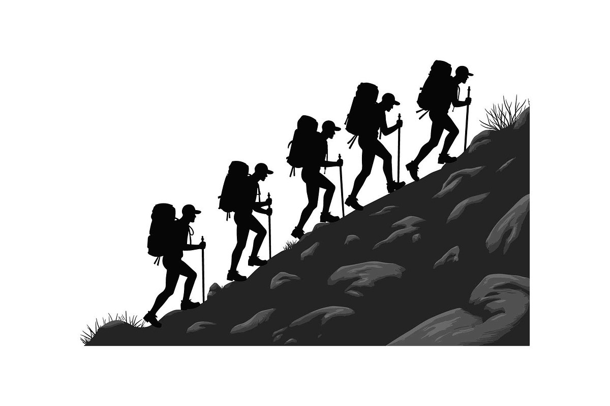 Team Hiking Silhouette Bundle, an Object Graphic by Gfx_Store (Photo 4 of 15)