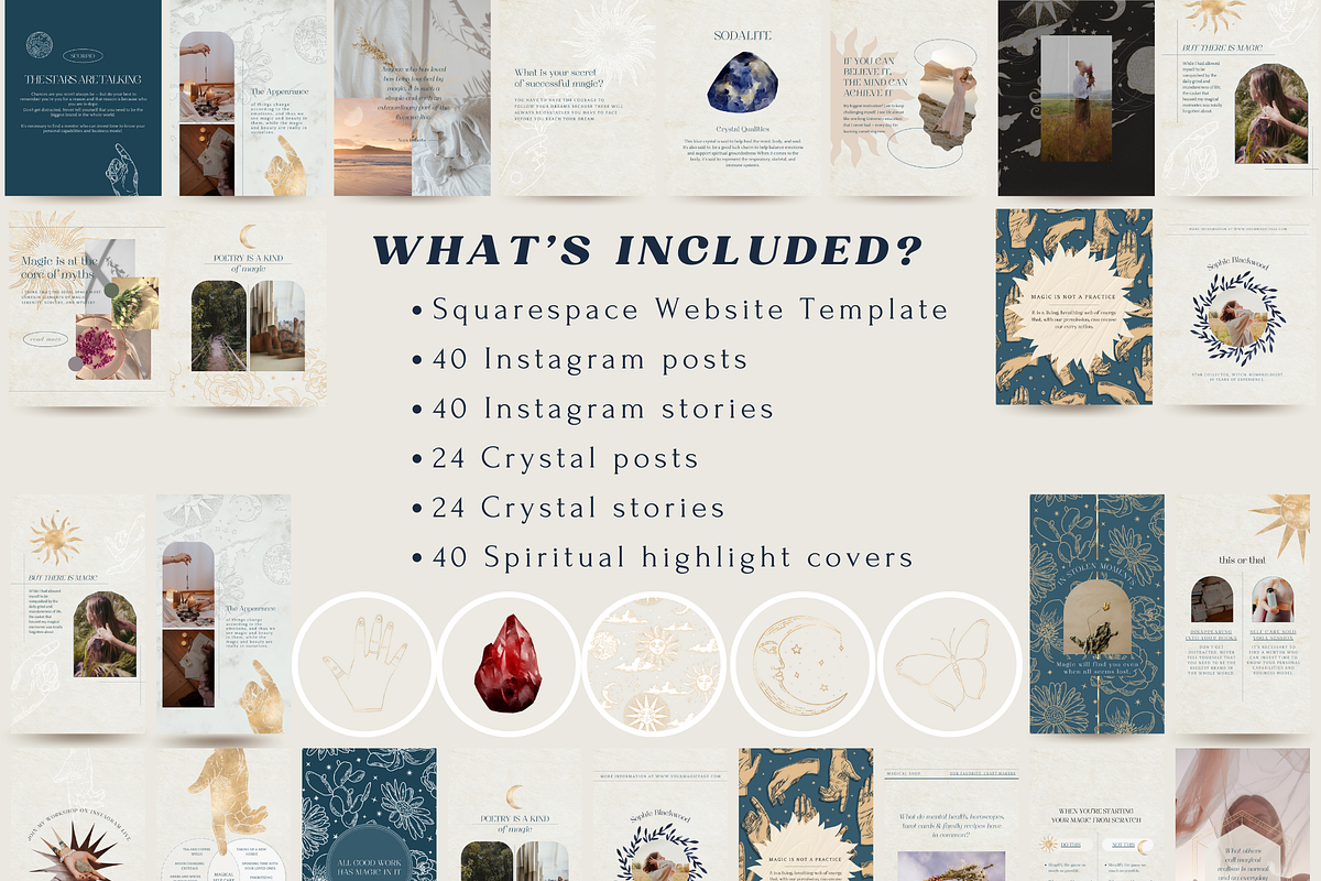 Spiritual Website & Canva Templates, a Squarespace Template by Story Native (Photo 2 of 16)