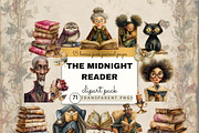 Dark Academia Reading Journal Kit, a Person Illustration by Daring Digies (Thumbnail 1 of 7)