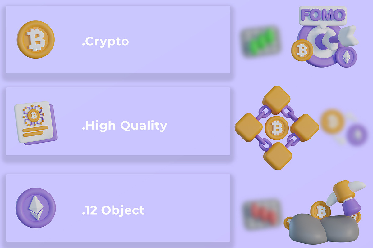 3D Crypto Icon Pack, an Object 3D Model by Artnivora.Std (Photo 3 of 4)