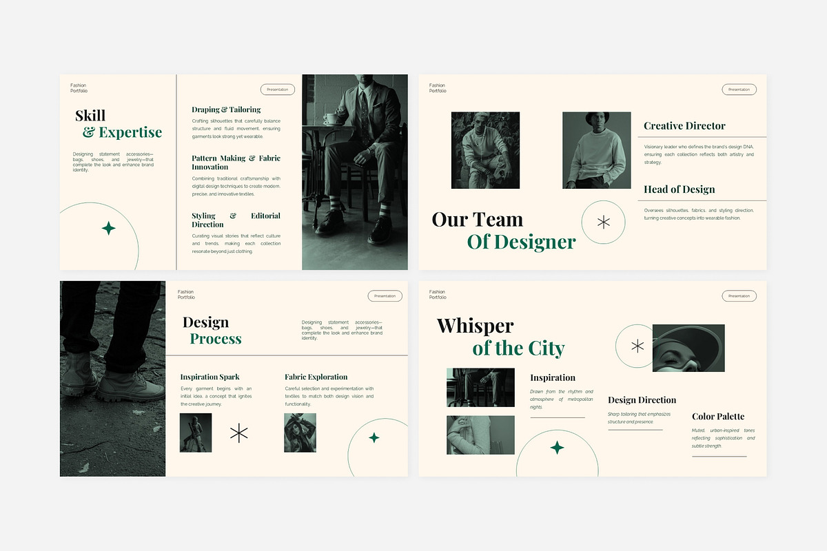Fashion Portfolio Powerpoint, a Presentation Template by Eklip Studio (Photo 2 of 6)