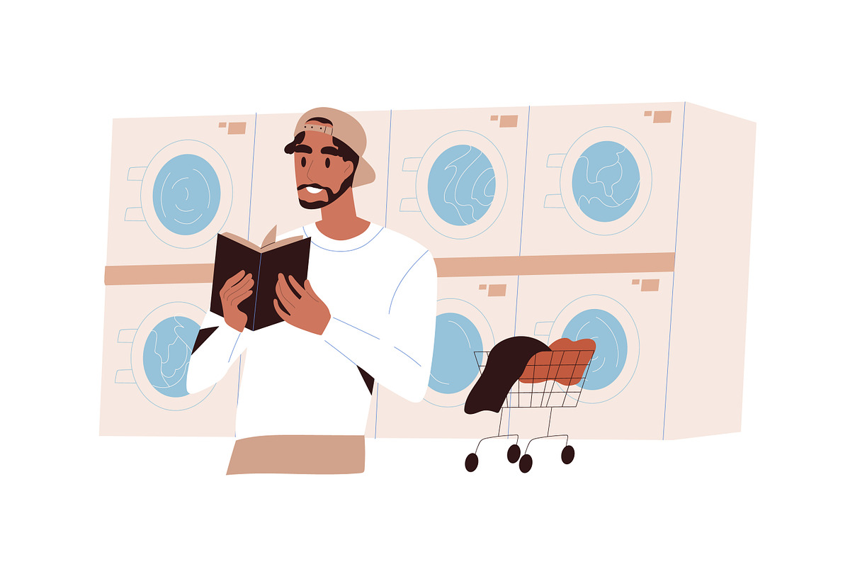 People taking care of clothes set, a Person Illustration by Good Studio (Photo 8 of 10)