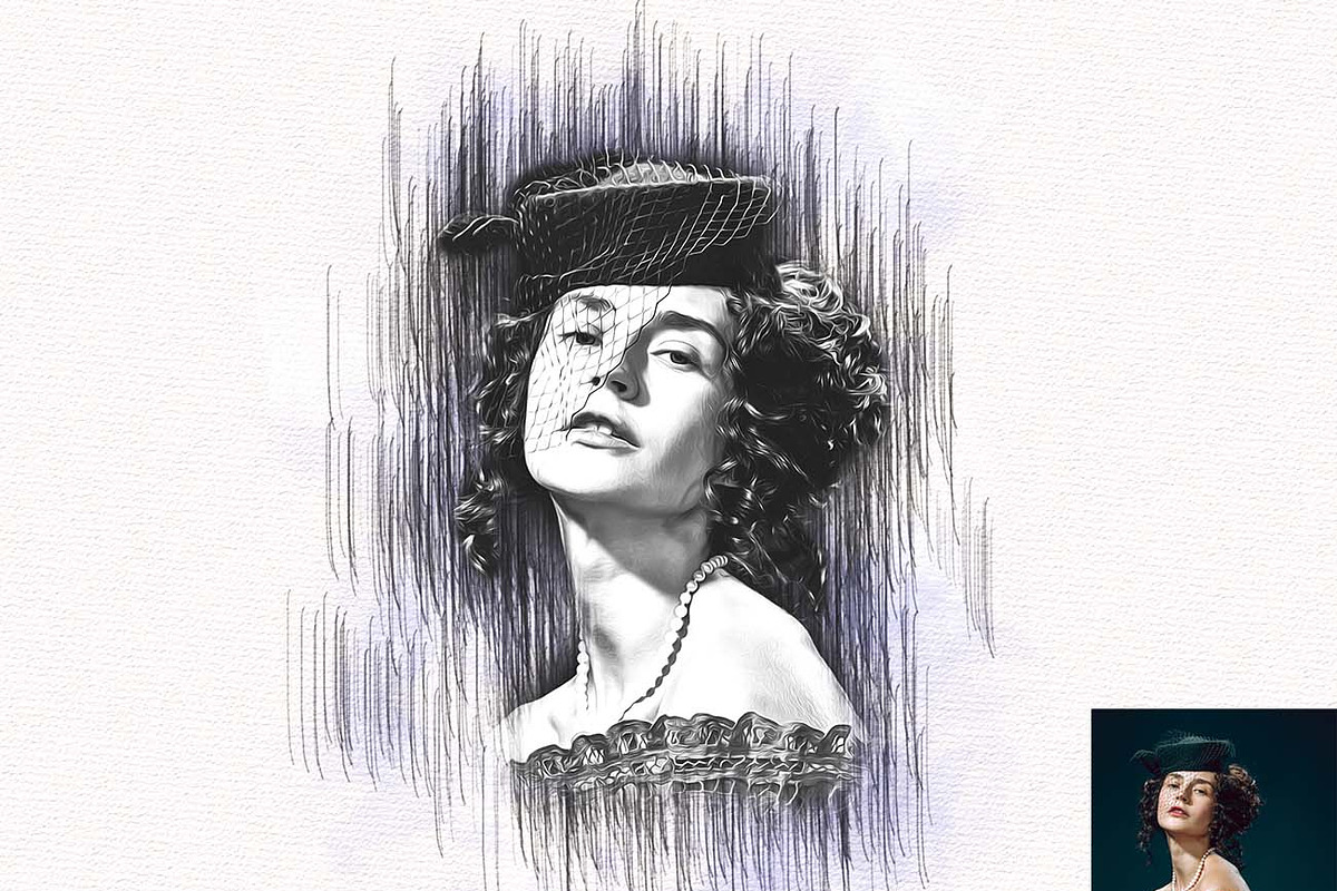 Oil & Pencil Art Generator Photoshop, an Action Add-On by Studio Retouch (Photo 9 of 13)