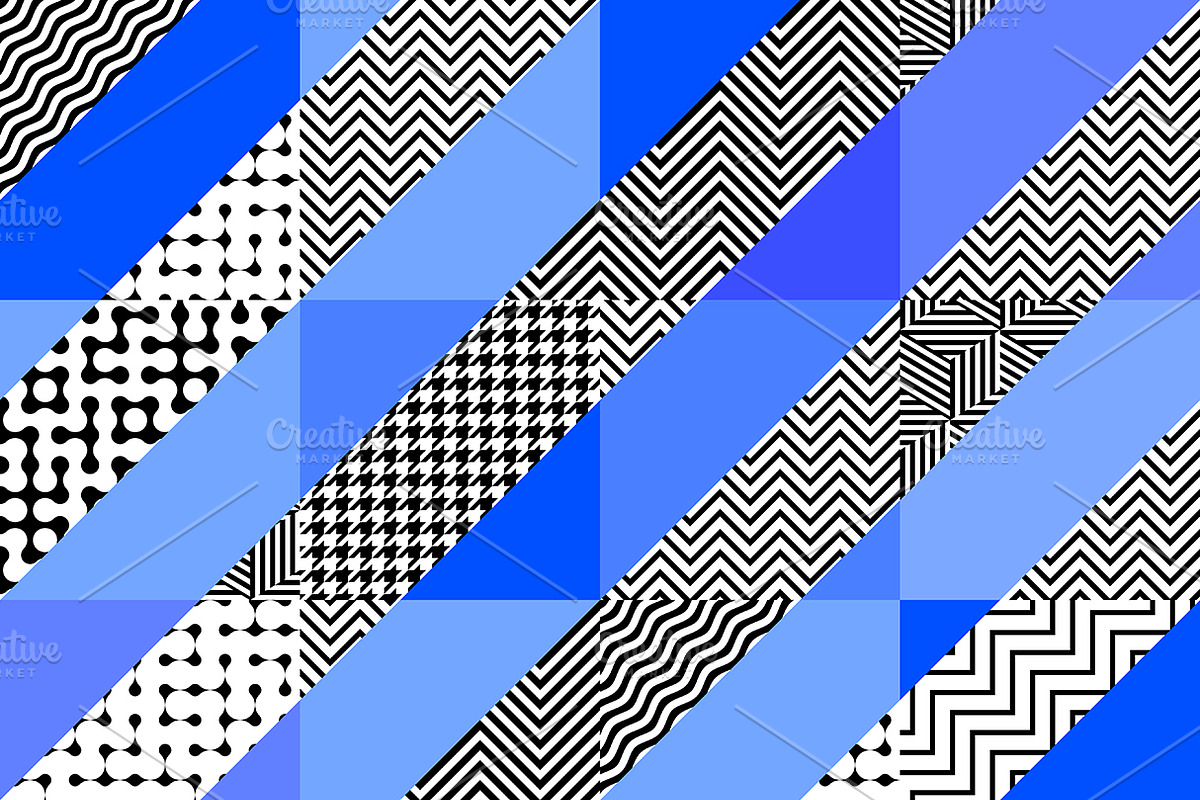 10 seamless geometric patterns, a Pattern Graphic by tkdesign (Photo 10 of 11)