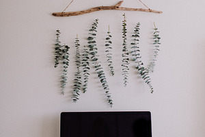 Home office stock photo containing workspace and home office