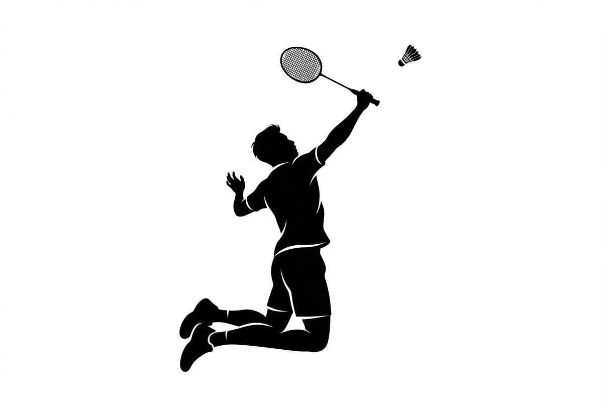 60 Badminton Player Smash Silhouette, a Person Illustration by Amazin_art (Photo 33 of 42)