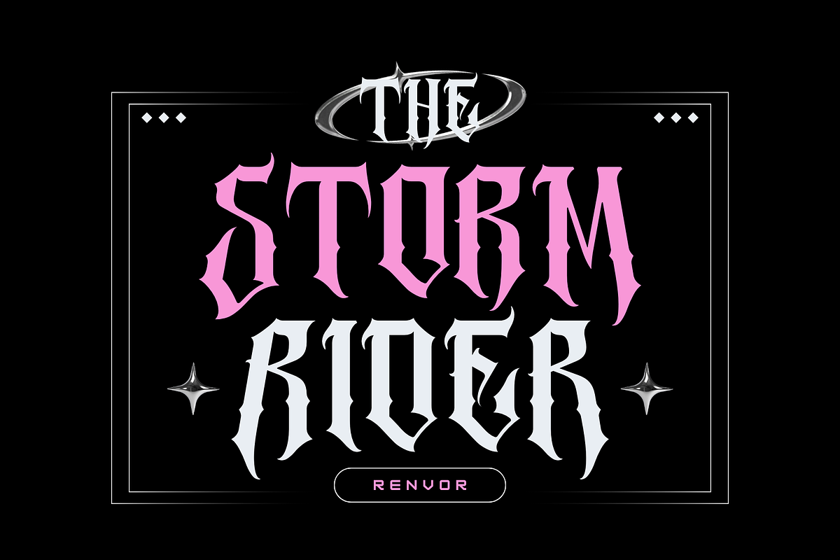 Renvor - Blackletter Font, a Blackletter Font by Nirmana Visual (Photo 6 of 7)