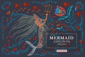 Mermaid Under The Sea Folklore