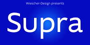Supra, a Sans Serif Font by Wiescher-Design (Thumbnail 1 of 8)