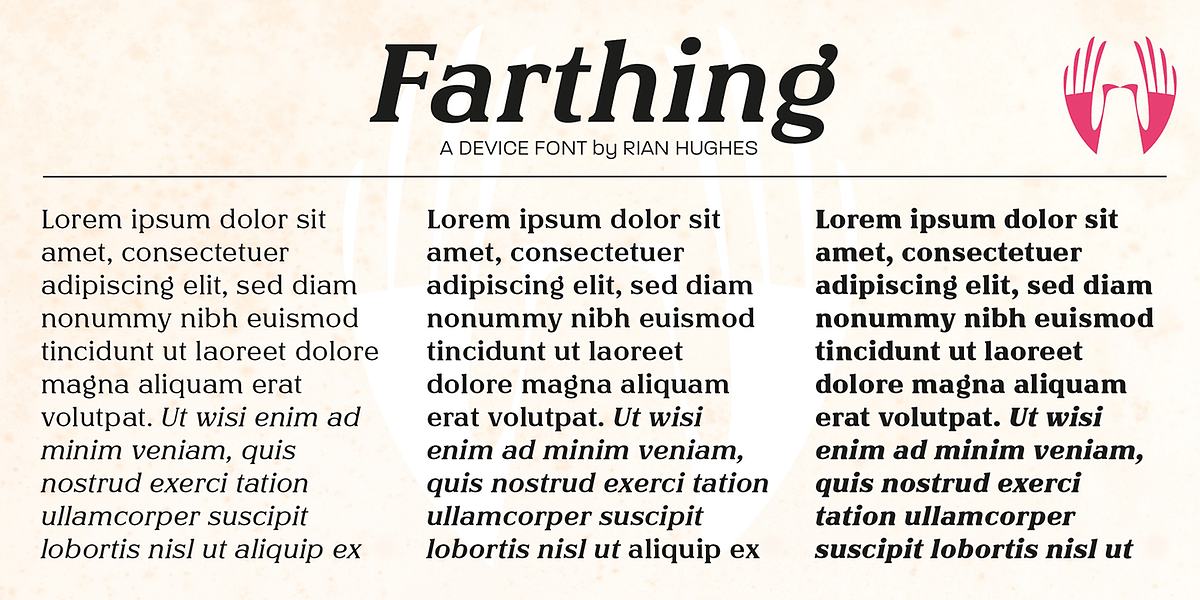 Farthing, a Serif Font by Device (Photo 4 of 7)