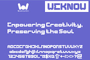 Recorded Intelligence font, a Sans Serif Font by weknow (Thumbnail 3 of 8)