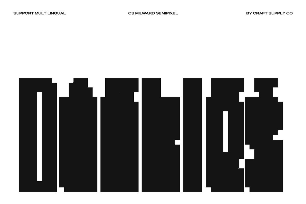 CS Milward Semipixel, a Sans Serif Font by Craft Supply Co. (Photo 6 of 8)