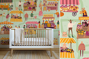Autumn farm market patterns, a Pattern Graphic by Carpet Tapete Pretzel (Thumbnail 5 of 14)