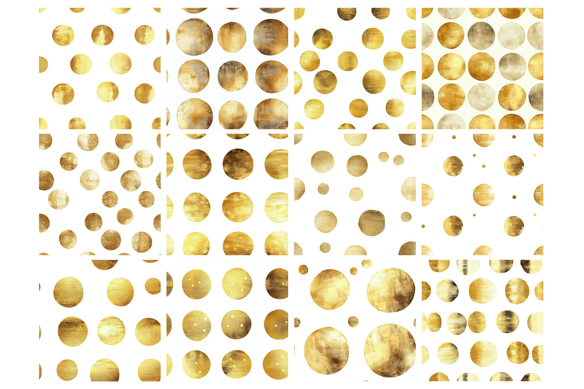 Golden Dots Seamless, an Illustration by Mashimara (Photo 2 of 4)