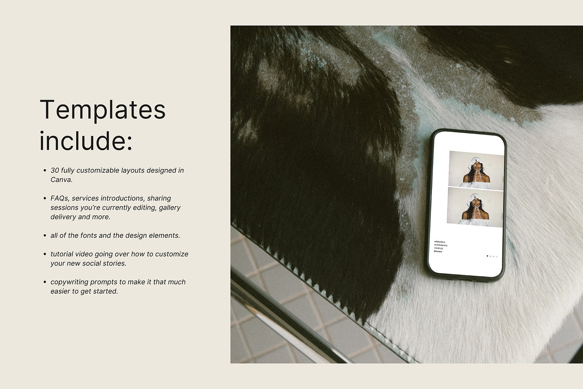 Fashion Photography Canva Templates, a Social Media Template by Seventh Made (Photo 3 of 3)