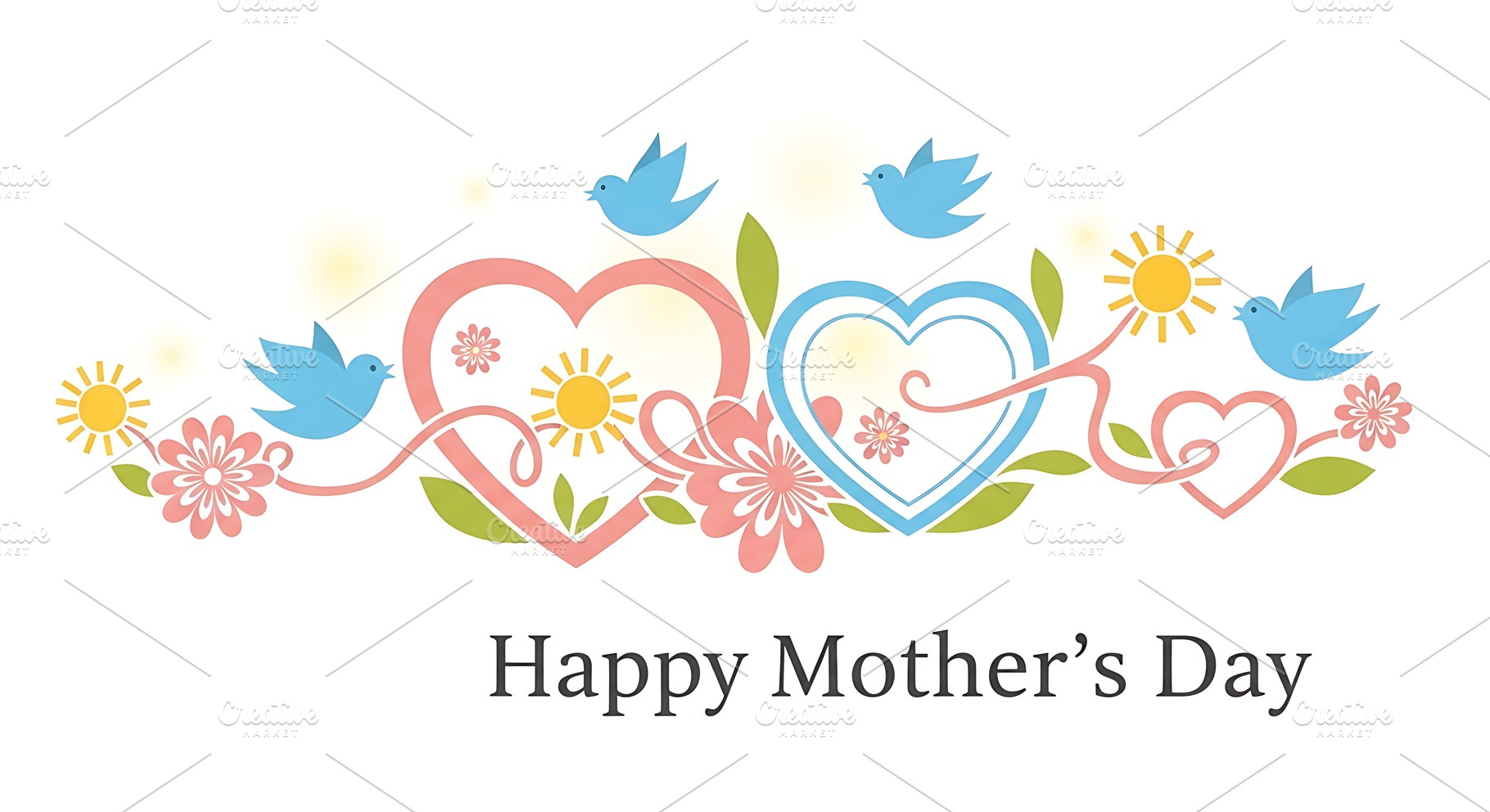 Happy mothers day greeting card, a Holiday Photo by Artonix