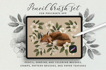 Pencil Brush Set for Procreate