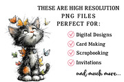 Whimsical Spring Cat Clipart, an Illustration by OK Design (Thumbnail 4 of 6)