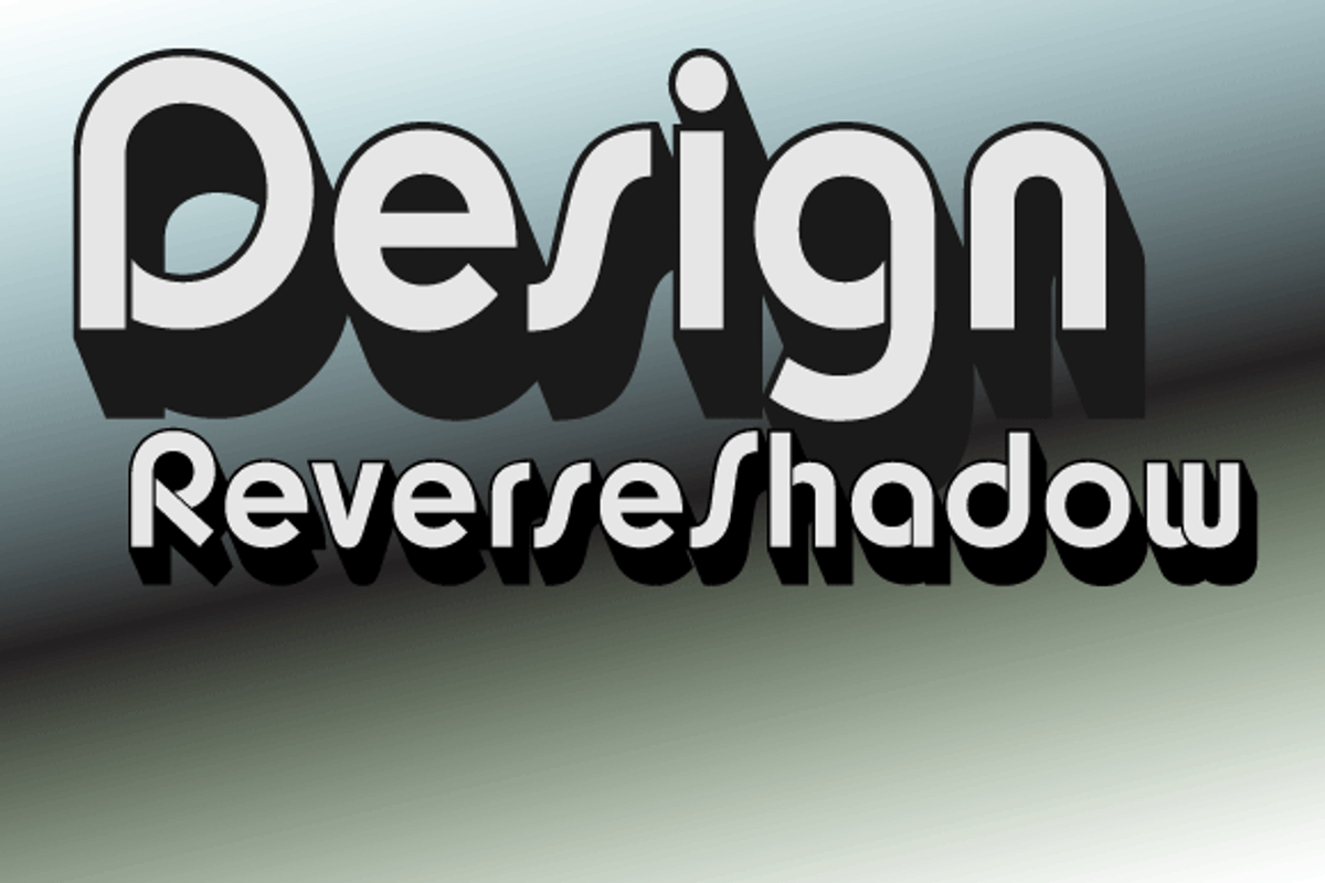 Churchward Design Reverse Shadow, a Sans Serif Font by BluHead Studio (Photo 1 of 2)