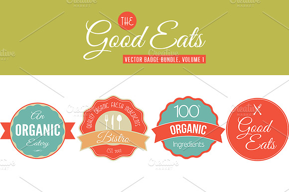 Good Eats Vector Badges Vol. 1 preview 6