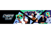 Gamers playing computer games set, an Illustration by PaperTrident (Thumbnail 9 of 11)