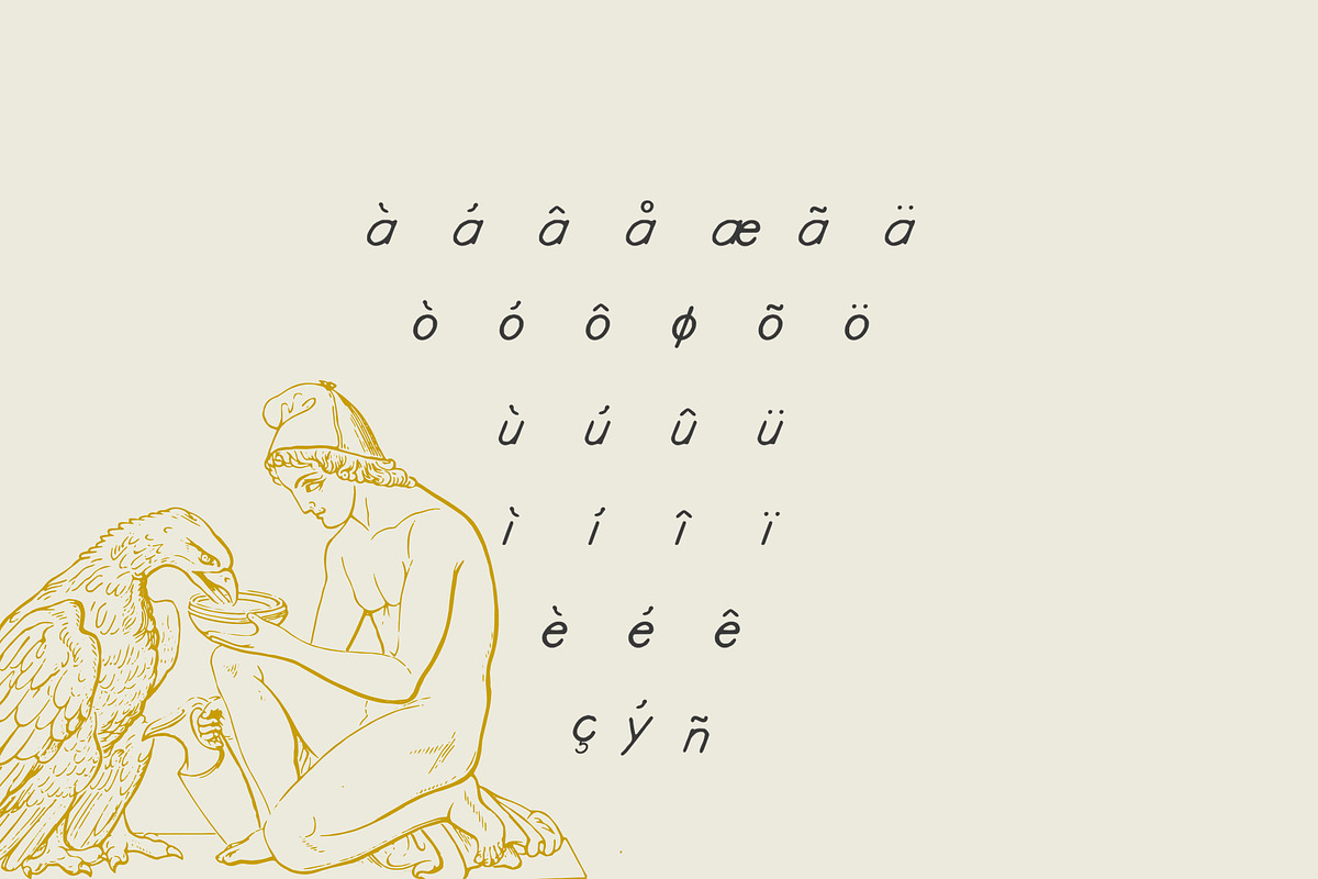 Kyril — A display hand-drawn font preview 8