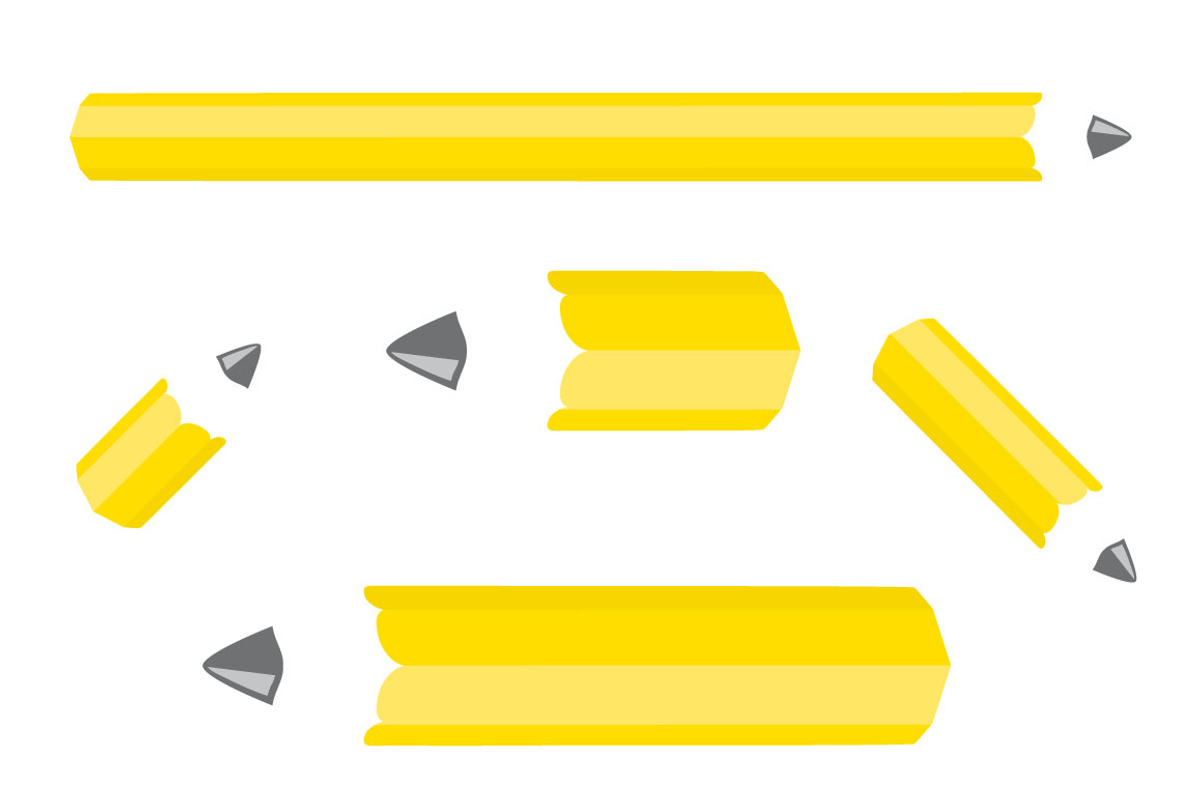 Pencil Set, an Education Illustration by Do2design