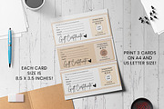 Editable Gift Card Canva Certificate, a Design Template by Snapybiz (Thumbnail 3 of 10)
