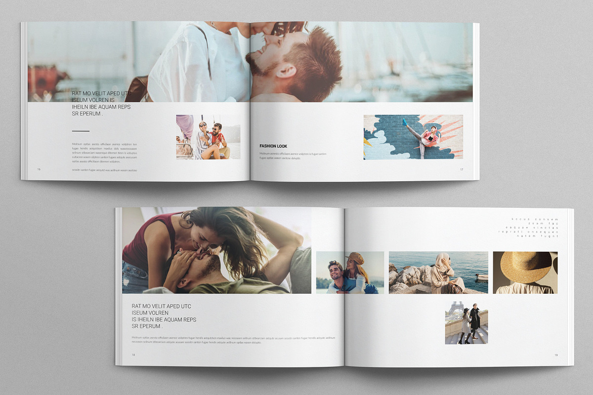 Fashion Lookbook Template Landscape, a Magazine Template by E-Type (Photo 7 of 8)