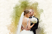 Couples Watercolor Painting, an Action Add-On by MRI STUDIO (Thumbnail 4 of 13)