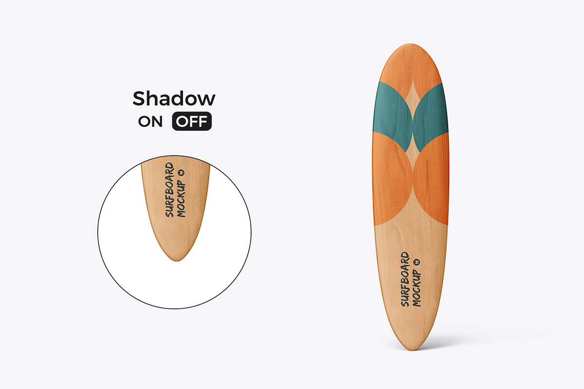 Wooden Surfboard Mockup, a Product Mockup by RamStudio2 (Photo 14 of 16)