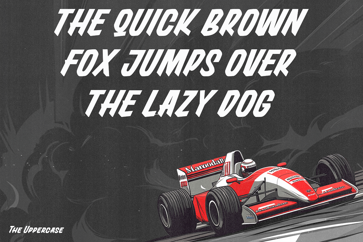 Romska - Vintage Bold Race Fonts, a Sans Serif Font by Konstantine Studio (Photo 2 of 4)