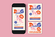 Dog Walkers Flyer, a Flyer Template by graphicook (Thumbnail 3 of 3)