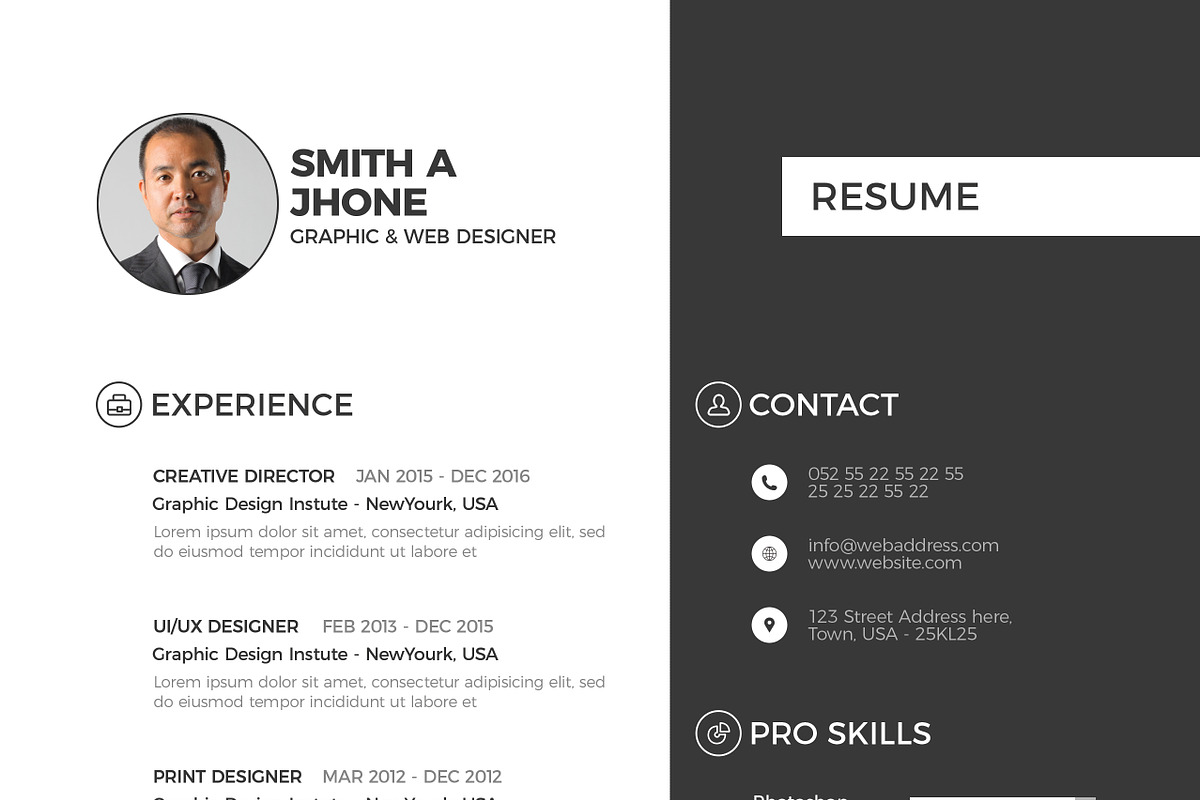 CLEAN RESUME 2, a Resume Template by graphicbox (Photo 5 of 5)