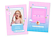 Kawaii Style Party Print Invitation, a Print Template by McLittle Stock (Thumbnail 2 of 2)