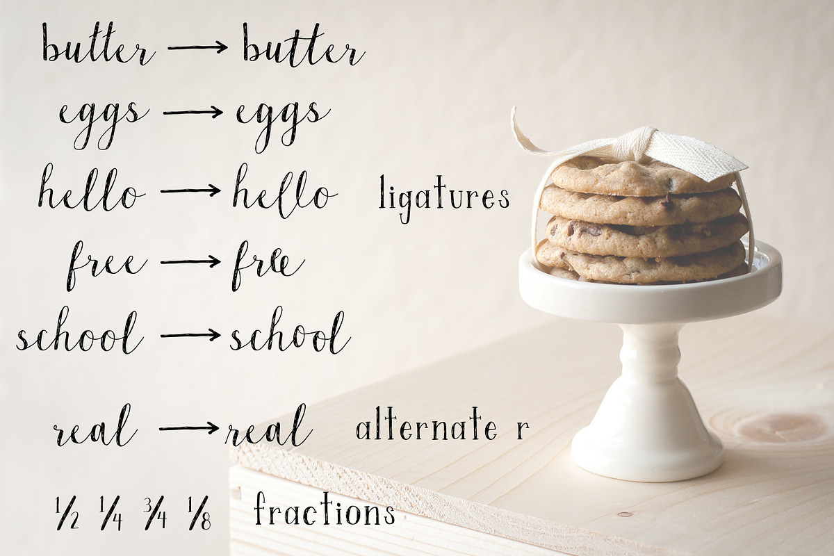 Oatmeal Raisin Font Duo + Graphics preview 7