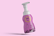 Foaming Cosmetic Bottle Mockup, a Cups & Container Mockup by Digitalphaser (Thumbnail 6 of 8)
