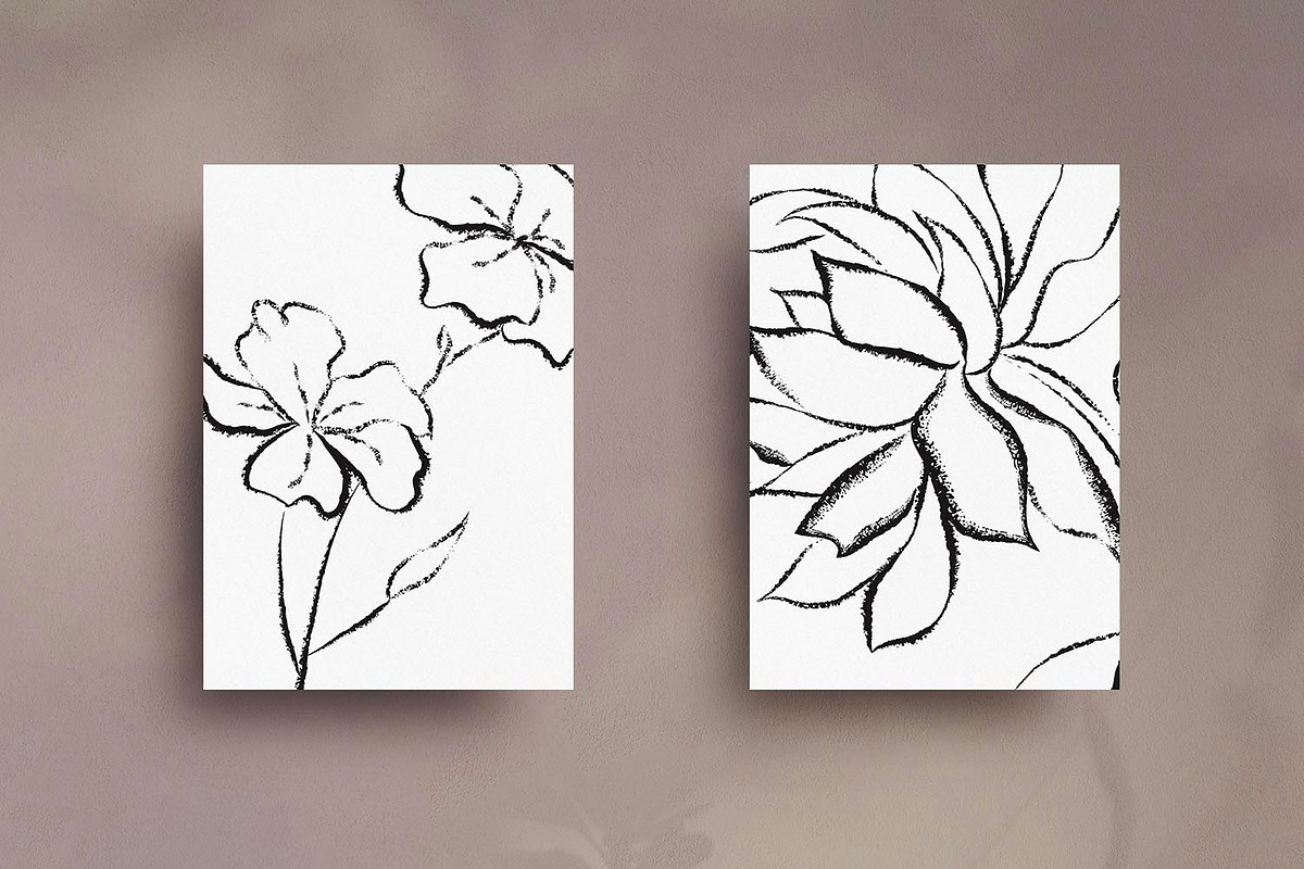 Minimalist Botanical Line Sketches, an Illustration by MYDesign (Photo 3 of 6)