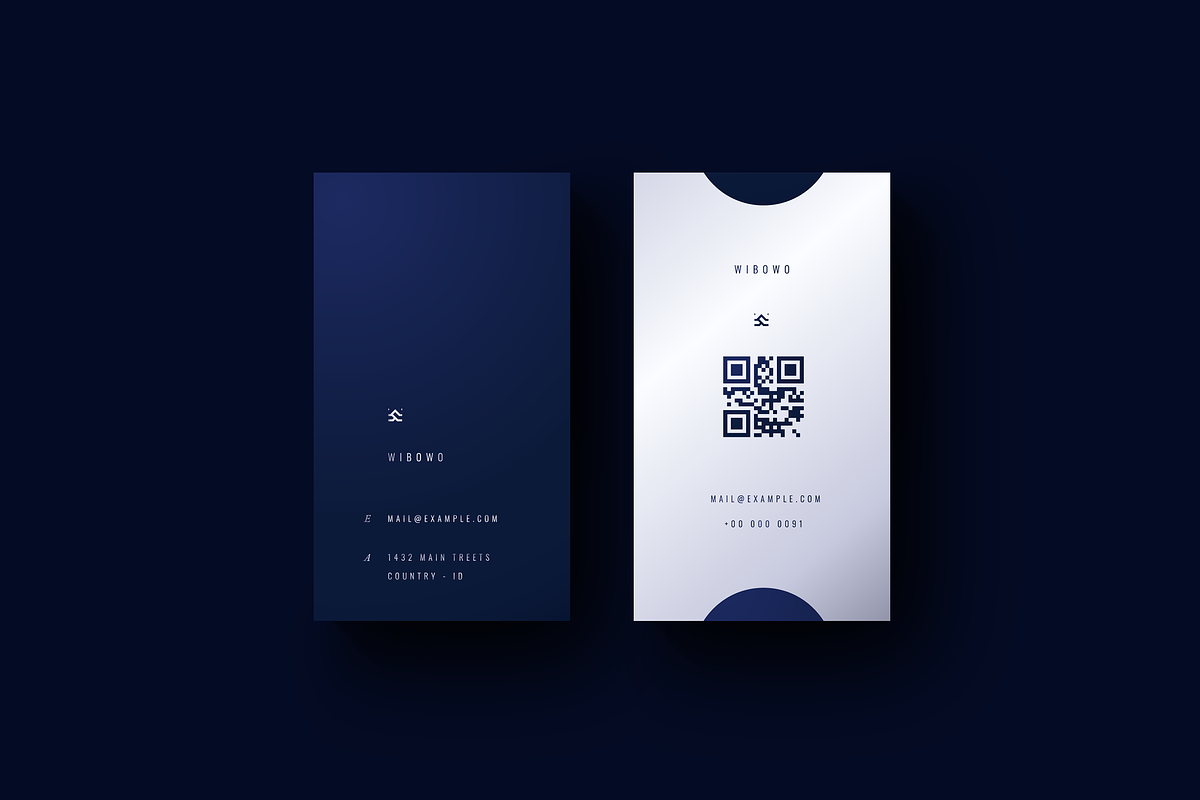 Ferlin - Vertical Business Cards, a Business Card Template by Ctrl space studio (Photo 3 of 9)
