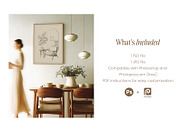 Timber Picture Frame Mockup – Dining, a Household Mockup by Indigo Rain Creative (Thumbnail 2 of 4)