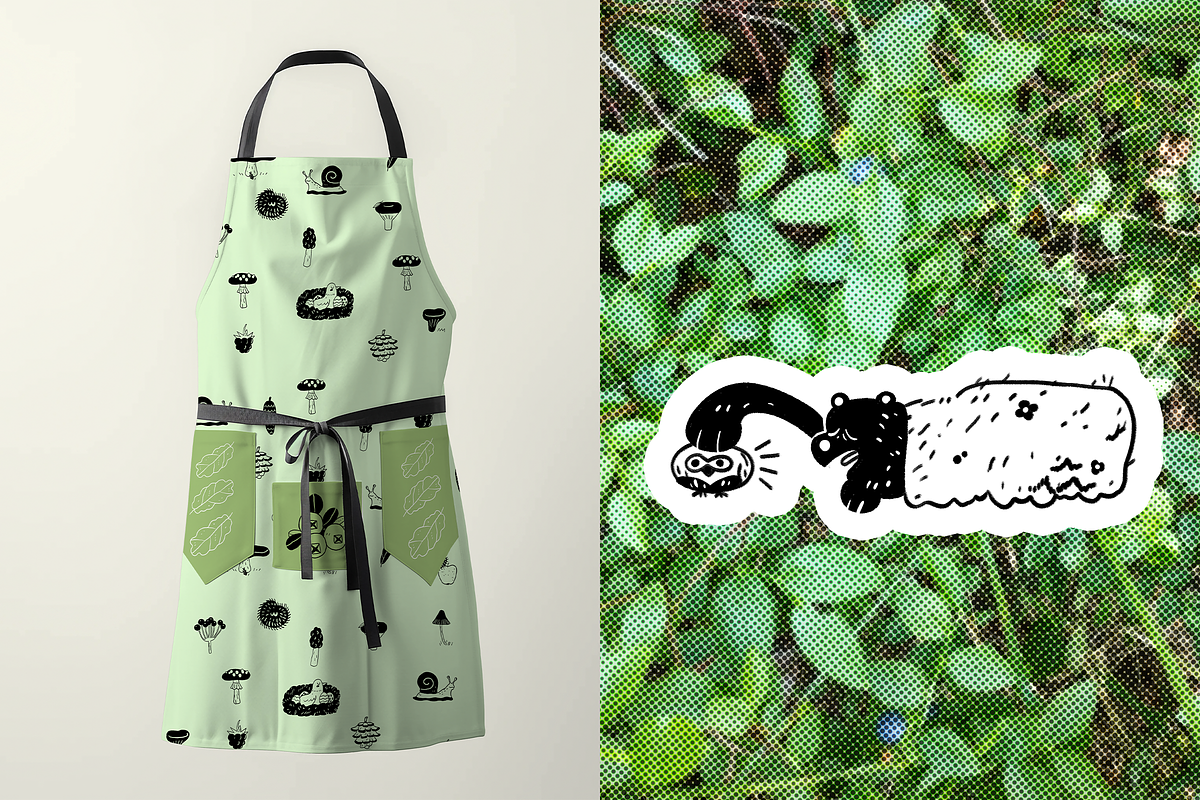 Ink Forest: Botanicals & Characters, an Animal Illustration by Schumacher Shop (Photo 5 of 19)