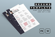 Resume, a Resume Template by graphicalcium (Thumbnail 1 of 3)