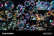 Soap bubbles. 61 images, an Abstract Photo by Handmadefont (Thumbnail 6 of 13)