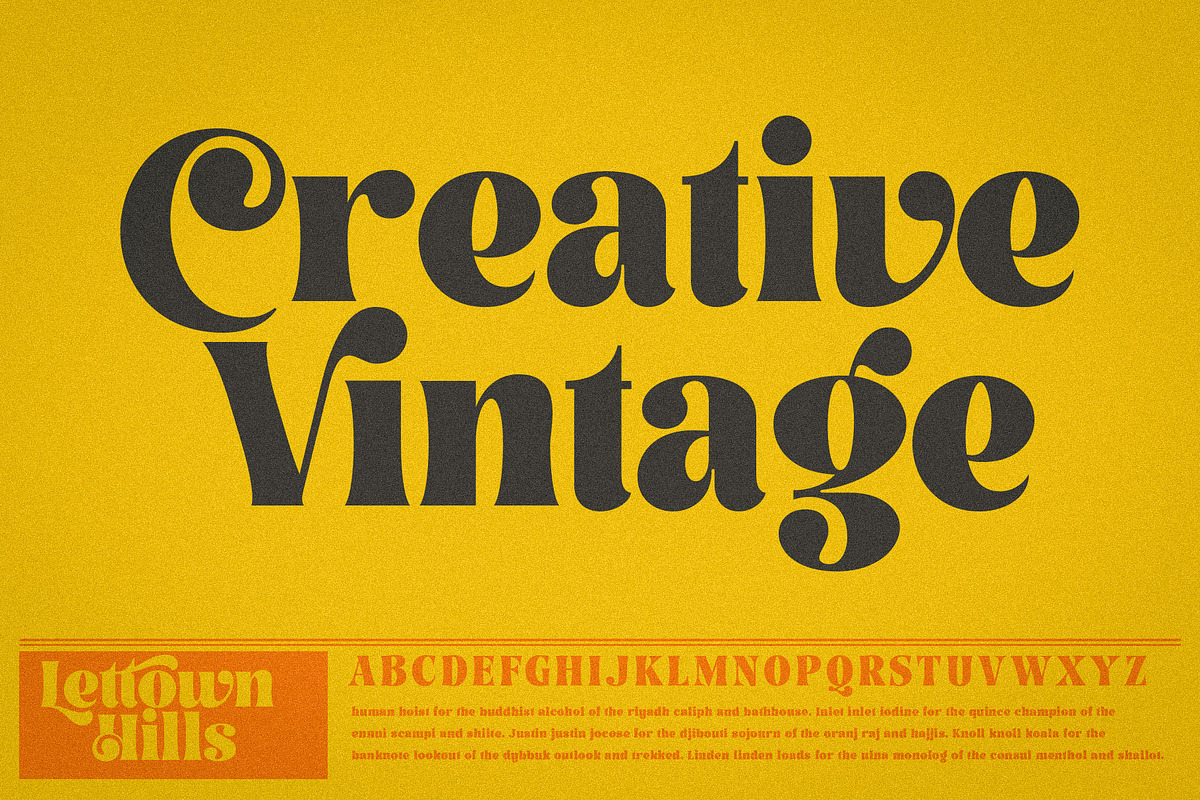 Lettown Hills, a Font by senzana (Photo 3 of 10)