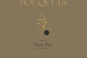 FLEUR D'Or Gold Floral Collection