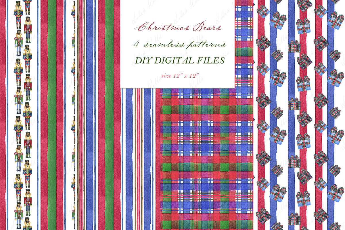 Christmas Nutcrackers Bears, a Seasonal Illustration by LABFcreations (Photo 2 of 4)