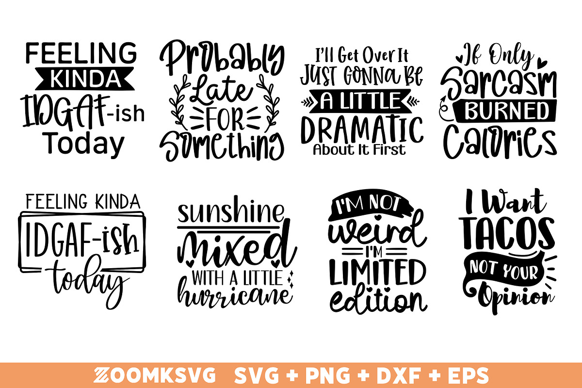 Funny SVG Bundle, Sarcastic Bundle, an Illustration by ZoomkSVG (Photo 7 of 10)